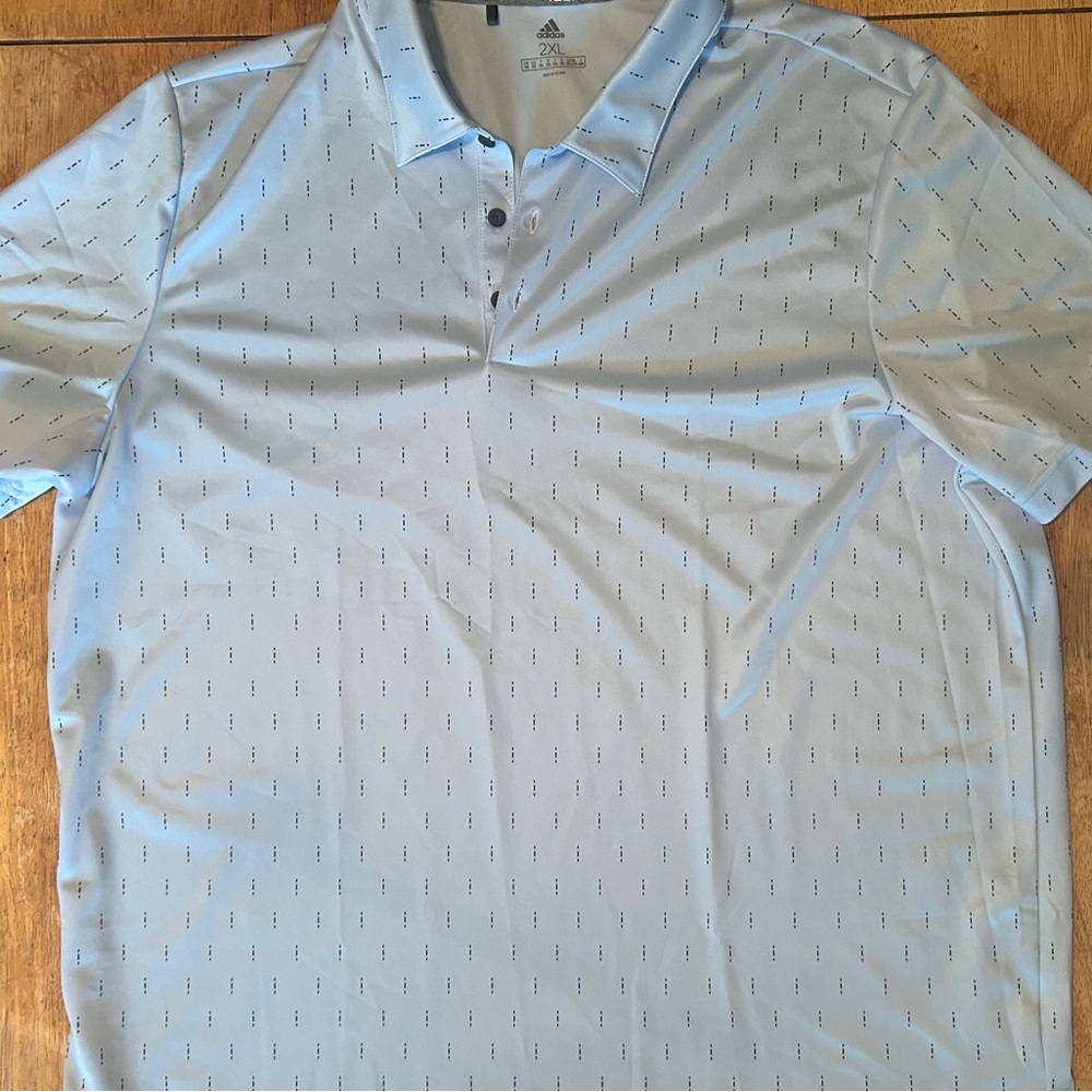 Adidas Blue Polo Shirt Classic Design